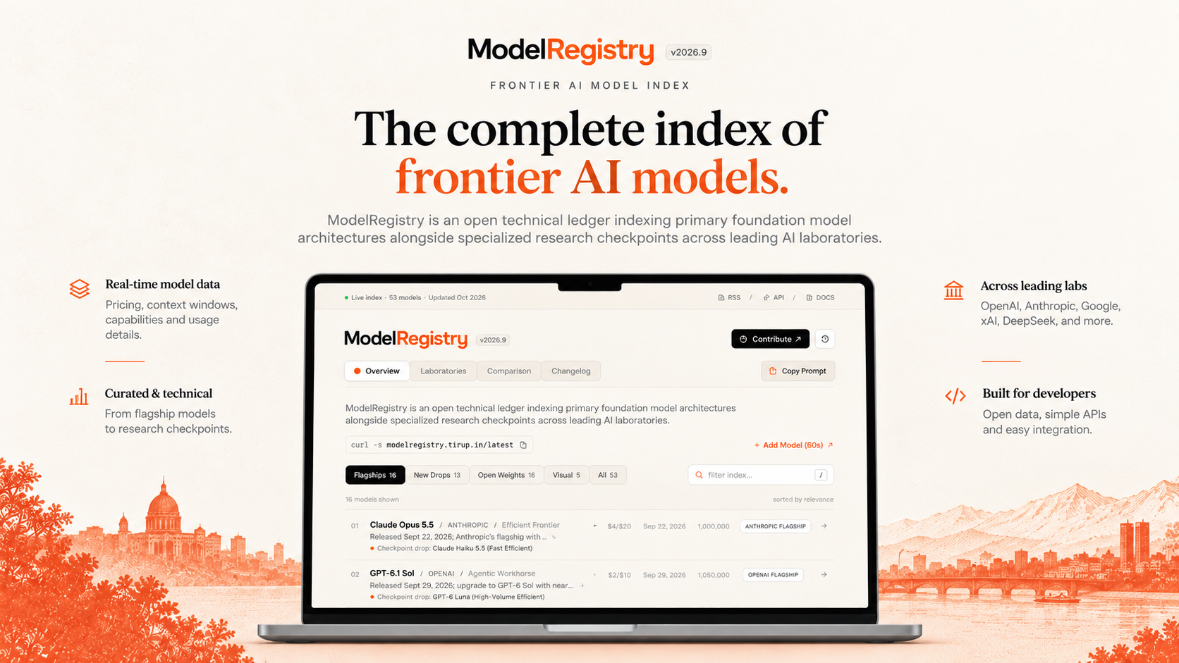 ModelRegistry screenshot 1 of 3, Open Frontier AI Model Registry